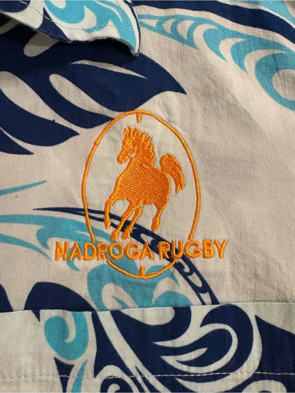 Tribal Origin Nadroga Rugby Stallions Fiji Aloha Camp Shirt Large